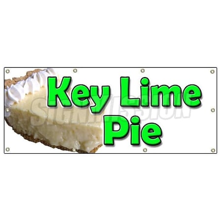 Signmission KEY LIME PIE BANNER SIGN bakery eggs sweets pie graham cracker crust B-96 Key Lime Pie